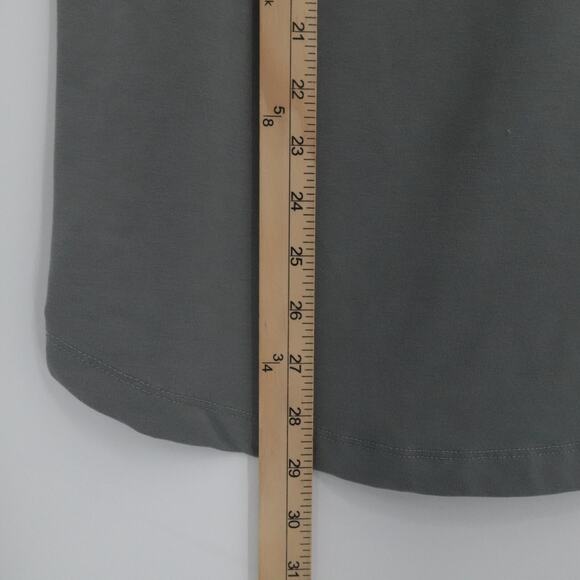 Cuts Shirt Mens Large Gray Curve Hem Short Sleeve T Pyca Pro Stretch Comfort - Picture 6 of 11